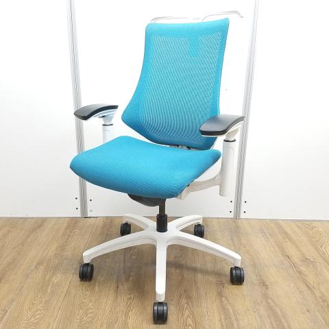 【中古】エフメッシュ  イトーキ（ITOKI） 肘付ハイバックチェア