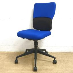 【身体の動きに柔軟にフィット！快適な座り心地が人気のスチールケース製！】■スチールケース（Steelcase）製　レッツビーチェア　ハイバック　肘無し　■ブルー【T9】