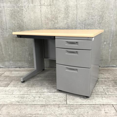 レトロ事務机　片袖デスク　スチール製 トヨセット トヨスチール 事務用デスク 片袖デスク(旧JISタイプ