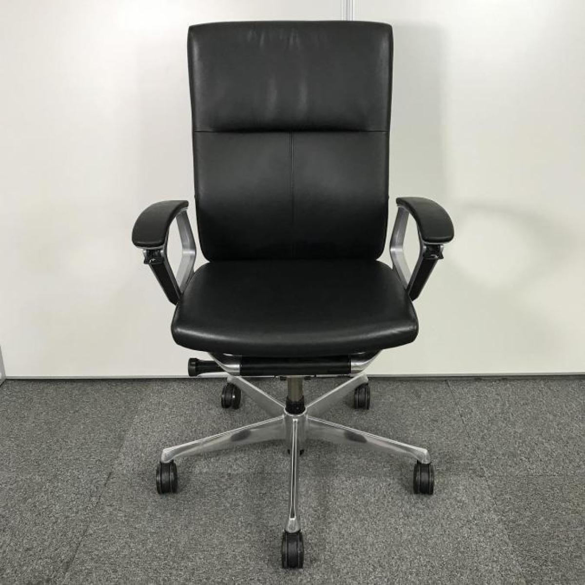 中古】デュークチェア CZ85ZX オカムラ/okamura 肘付ハイバック