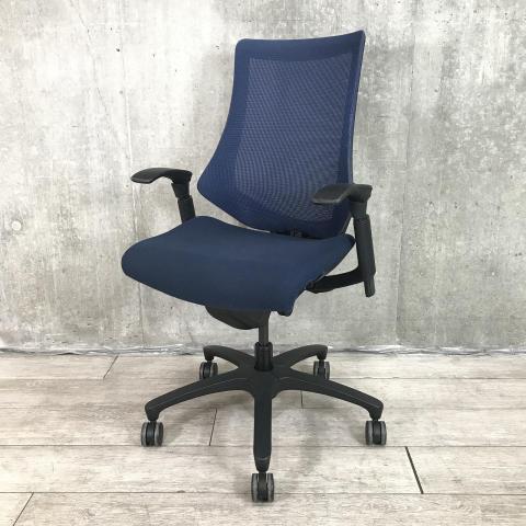 【中古】エフメッシュ KF377JB-T1B2 イトーキ（ITOKI） 肘付ハイバックチェア