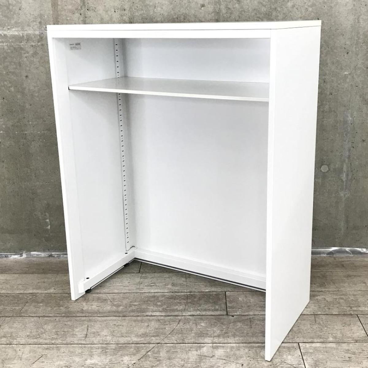 【スペースを有効活用！シュレッダーなどのOA機器やゴミ箱の収納にも！】■コクヨ　エディアシリーズ　多目的ドック　オープントラッシュ　天板付　ホワイト　■無人受付用電話台・ハイカウンターとしても使える！【ABW】【在庫入替セール品！】
                        エディア
                                    中古
            