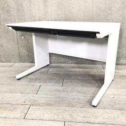 【在庫入替セール品】【レアな横幅1100㎜サイズ】定番シリーズのホワイトデスクが入荷！■コクヨ（KOKUYO）製　is（アイエス）シリーズ　平机　■引き出し付き　■横幅1100㎜　■ホワイト