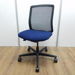 【博】【ローコストチェア】/内田洋行製 カリッサチェア ブルー×ブラック ローバックタイプ メッシュチェア 数揃います 福岡 中古家具 安い 激安 九州最大級 レイアウト変更 入れ替え