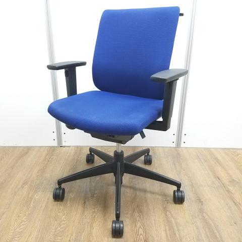 【中古】ウィザードチェア  コクヨ（KOKUYO） 肘付ローバックチェア