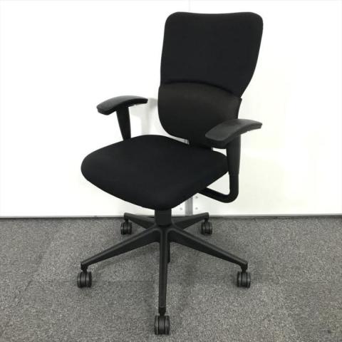 【中古】LetsB　レッツB CR-1200024　　S-LB6205/J501A-1VM/PW(MTU)　6205/J501 Steelcase（スチールケース） 肘付ハイバックチェア
