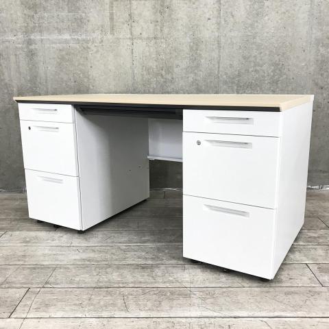 【中古】iSシリーズ SDP-ISN14SAW コクヨ（KOKUYO） 両袖机