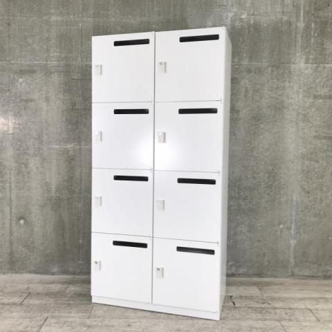【中古】HSパーソナル 5-821-7852 N ウチダ（UCHIDA) 8人用パーソナルロッカー