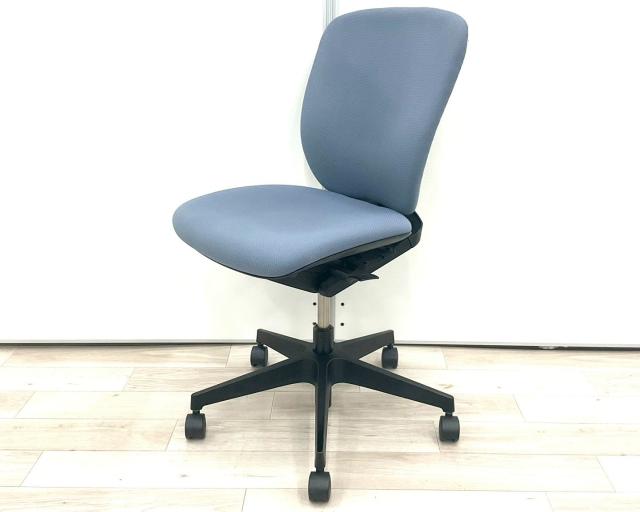【中古】プラオチェア KE-240GH-T1N5 イトーキ（ITOKI） 肘無ローバックチェア