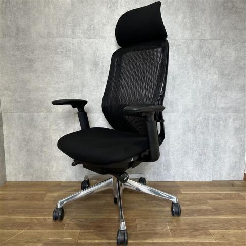 【中古】シルフィーメッシュ  オカムラ（okamura） 肘付ハイバックチェア
