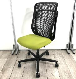 【在庫入替セール品！】【ゆったり背中をサポートするハイバック！】■ウチダ　エージェイチェア　グリーン　肘無　ハイバック　背面樹脂メッシュ　【UCHIDA　AJ】