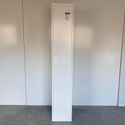 【横幅スリムな315㎜！掃除用具入れにもおすすめな1人用ロッカー！】■コクヨ（KOKUYO）製　LKシリーズ　1人用更衣ロッカー　縦型ロッカー　W315×D515㎜　■シリンダー錠　■ニューグレー　オフィスバスターズ　東大阪店