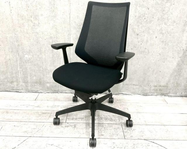 【中古】デュオラ メッシュ CRS-G3000E6 コクヨ（KOKUYO） 肘付ハイバックチェア