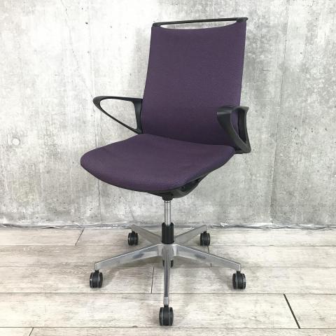 【中古】モード CA25BR FWN7 オカムラ（okamura） 肘付ミドルバックチェア