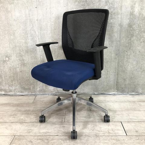 【中古】ヴィラージュチェア 8VCM1B FHR6 オカムラ（okamura） 肘付ローバックチェア