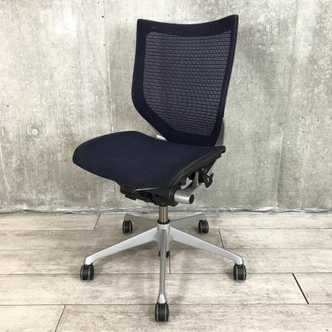 【中古】バロンチェア CP33CR オカムラ（okamura） 肘無ローバックチェア