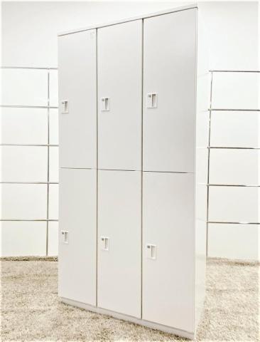 【西】【10月下旬入荷予定商品】【省スペースに6名分の収納可能！常に人気の高い更衣用ロッカー！】■イトーキ（ITOKI）製　LBロッカーシリーズ　6人用更衣ロッカー　W900×D515㎜　■ホワイト　■シリンダー錠【移転や増員を検討されている方にオススメ！】 【チェア】【椅子】【イス】【事務椅子】【デスク】【机】【書庫】【書棚】【棚】【ラック】【収納】【格安】【安い】【メーカー】【レイアウト変更】【模様替え】