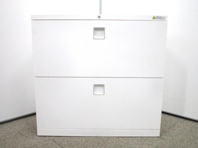 【中古】レクトライン 4HG3ZC ZA75 オカムラ（okamura） ローキャビネット／ラテラル