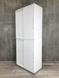 【1セット限定】人気の引き違い書庫のセット商品が入荷しました！　[イナバ（inaba）製/TF/2枚引違い＋2枚引違い/書庫セット/本体ホワイト＋ベースホワイト]