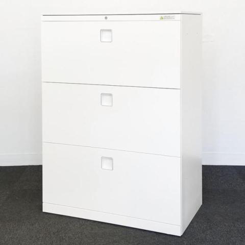 【中古】レクトライン  オカムラ（okamura） ローキャビネット／ラテラル