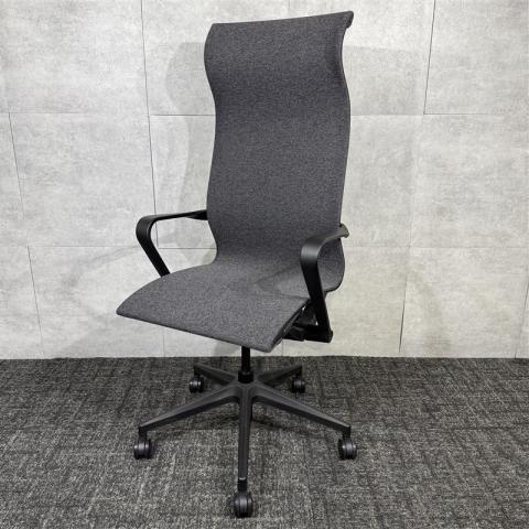 【中古】その他シリーズ TSQ-H-F-B BK アイリスチトセ 肘付ハイバックチェア