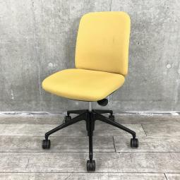 【からだと見た目に優しいデザイン！】■オカムラ　ライブス エントリーチェア　イエロー　【Lives Entry Chair】【ABW】