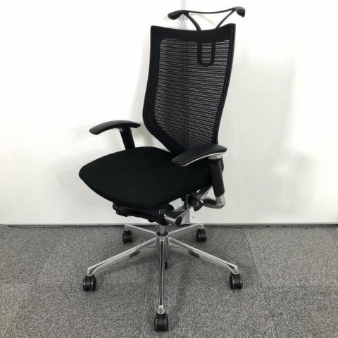 【中古】バロンメッシュチェア CP85BR FDF1 オカムラ（okamura） 肘付ハイバックチェア