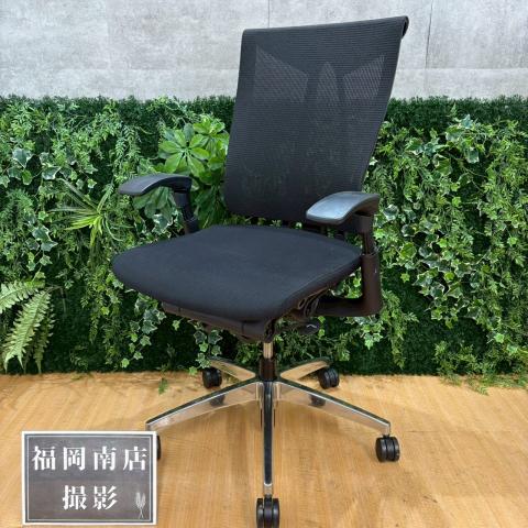 【中古】セレーオチェア KF-530JB-ZTT1 イトーキ（ITOKI） 肘付ハイバックチェア