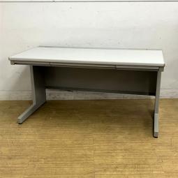 ウチダ　FEED（フィード）　平机　W1400の大きめサイズ　グレー　小物を収納可能な引き出し付き