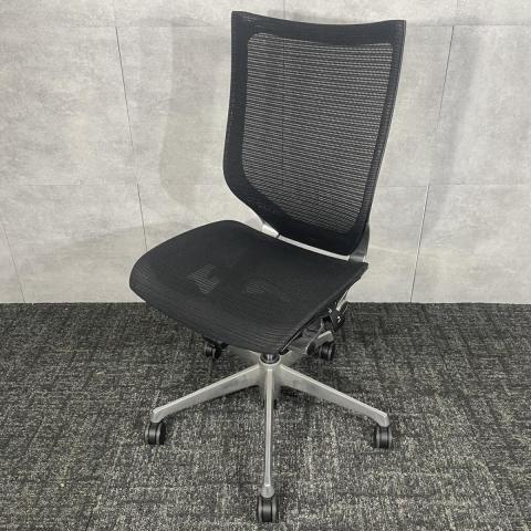 【中古】バロンメッシュチェア  オカムラ（okamura） 肘無ハイバックチェア