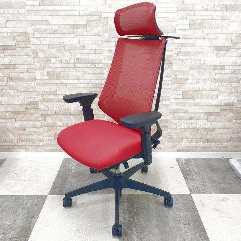 【中古】デュオラ メッシュ CRS-G3000E6N コクヨ（KOKUYO） 肘付ハイバックチェア