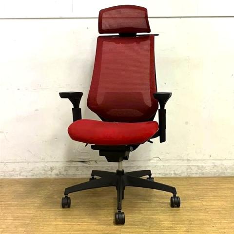 【中古】デュオラ メッシュ CRS-G3000E6N コクヨ（KOKUYO） 肘付ハイバックチェア