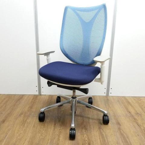 【中古】サブリナ  オカムラ（okamura） 肘付ハイバックチェア