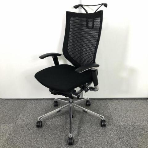 【中古】バロンメッシュチェア CP85BR FDF1 オカムラ（okamura） 肘付ハイバックチェア