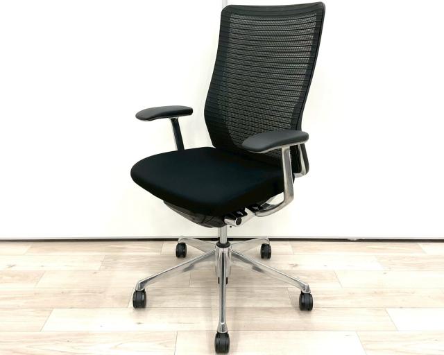 【中古】コーラルチェア CQ45BR FSH1 オカムラ（okamura） 肘付ハイバックチェア