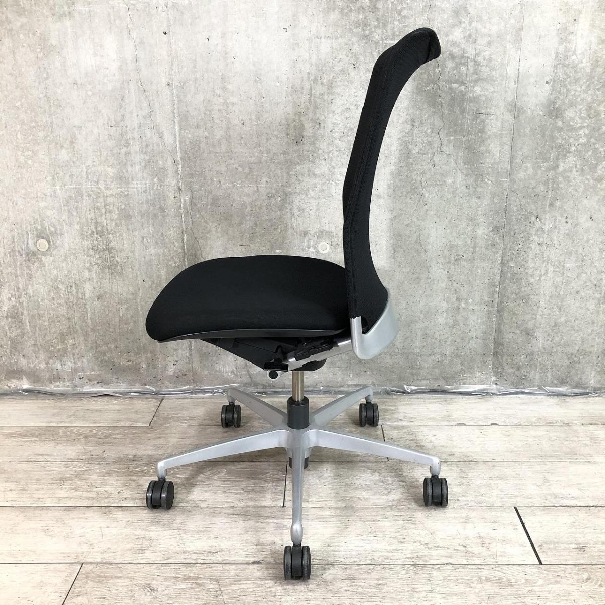 中古】プラオαチェア KE-530CH-Z5T1T1 イトーキ/ITOKI 肘無ハイバック 