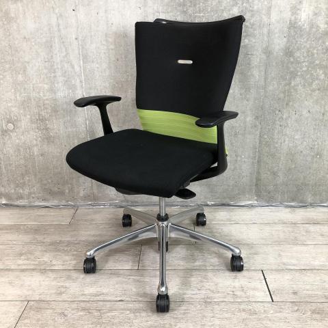 【中古】フィーゴチェア CJ44BR FAM6 オカムラ（okamura） 肘付ミドルバックチェア