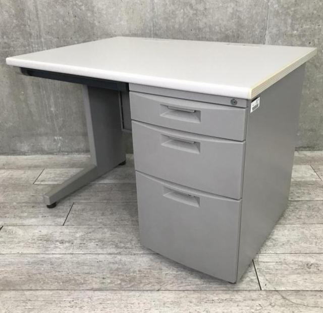 【中古】CZデスク CZN-107CAB-WE イトーキ（ITOKI） 片袖机