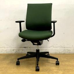 コクヨ　ウィザード3　肘付きローバックモデル　ディープグリーン×ブラックフレーム　定番のロングセラーシリーズ【愛知・名古屋・豊田・静岡・浜松】