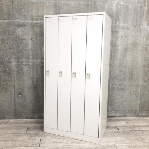 【中古】FZタイプ  オカムラ（okamura） 4人用更衣ロッカー