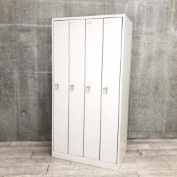 【西】■オカムラ (okamura)　FZシリーズ　1人用更衣ロッカー　ライトスモーク　収納　シリンダー錠　掃除用具　 【チェア】【椅子】【イス】【事務椅子】【デスク】【机】【書庫】【書棚】【棚】【ラック】【収納】【格安】【安い】【メーカー】【レイアウト変更】【模様替え】【福岡オフィス家具】【福岡中古家具】【中古事務什器】【中古チェア】【中古椅子】