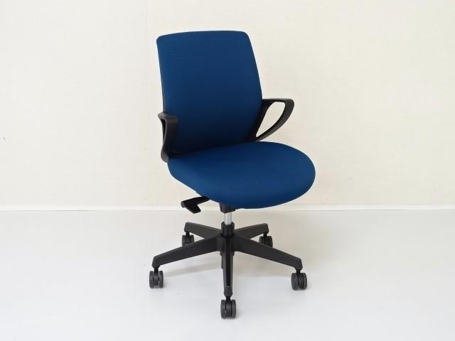 【中古】ピコラ チェア CR-G530E6GRT6-W コクヨ（KOKUYO） 肘付ローバックチェア