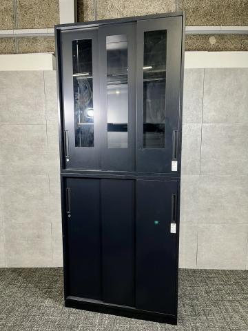 【中古】エディア  コクヨ（KOKUYO） ハイキャビネット／引き違い＋引き違い