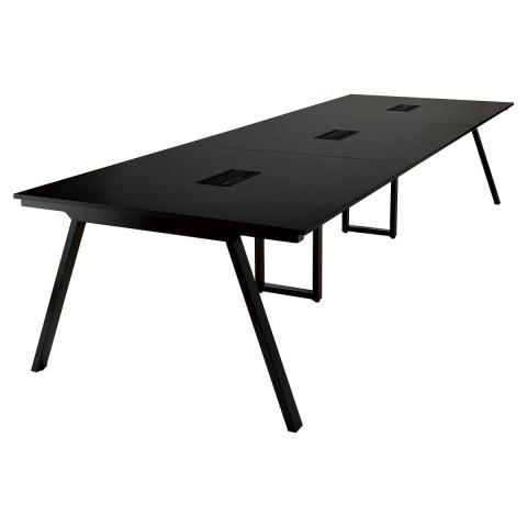 【新品】その他シリーズ EVL-B3614 BK 井上金庫 ミーティングテーブル（会議机）