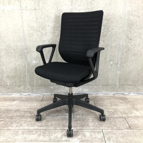 【中古】エピオスチェア KE-450GB-T1T1T1 イトーキ（ITOKI） 肘付ハイバックチェア