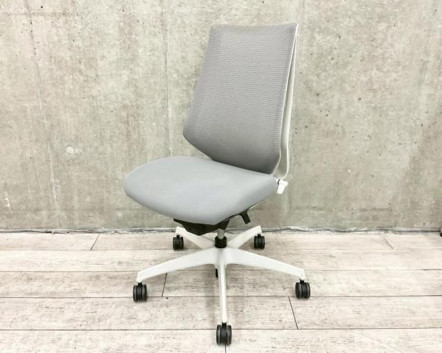 【コクヨの人気チェア】～オフィスの定番商品～　オフィスチェア/コクヨ/Duora（デュオラ）/肘無/グレー/背面メッシュ【弊社使用欄：A01040112】