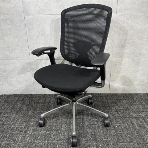 【中古】コンテッサチェア CM32AB FBF1 オカムラ（okamura） 肘付ハイバックチェア
