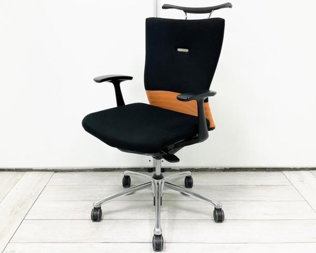 【中古】フィーゴチェア  オカムラ（okamura） 肘付ミドルバックチェア