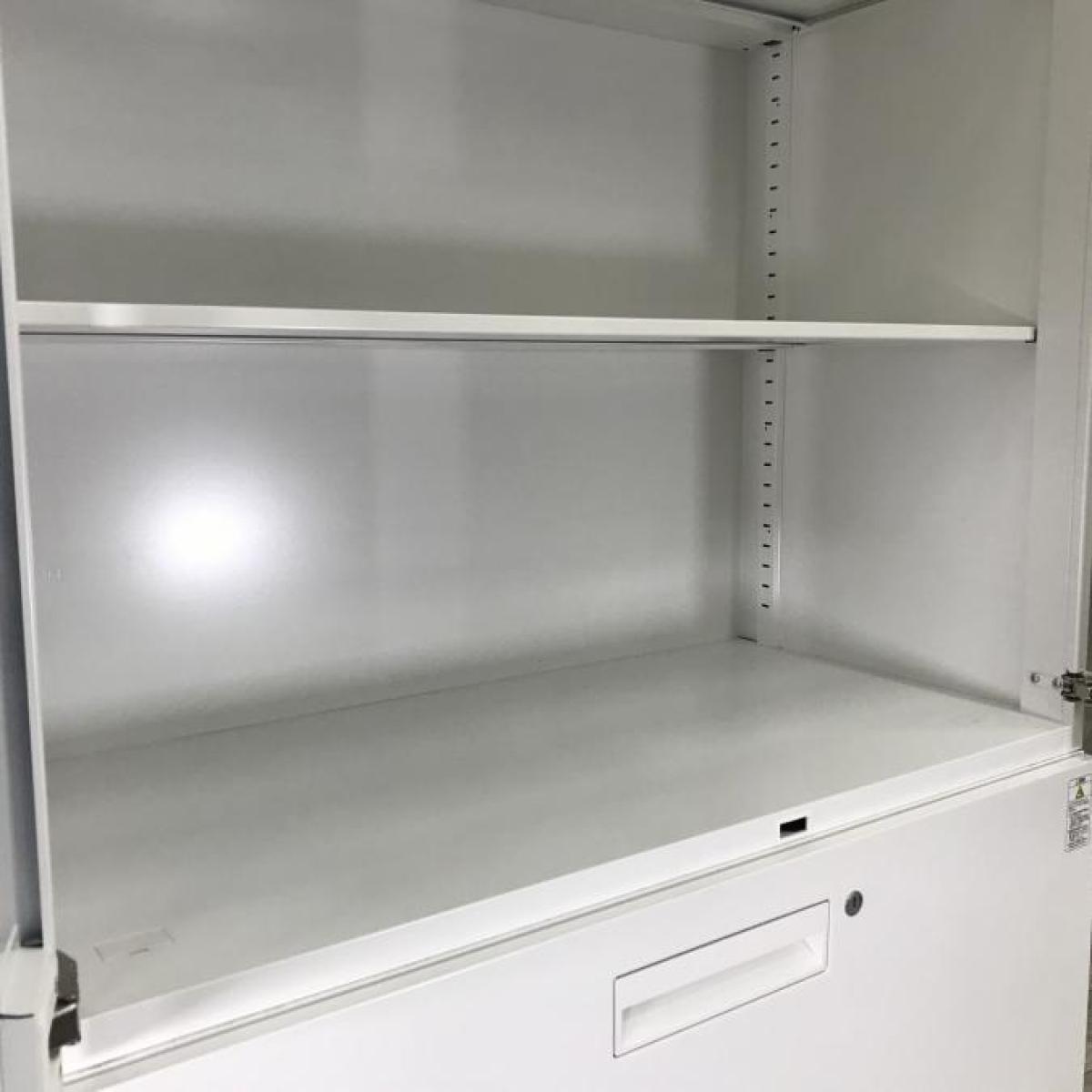 中古】エディア コクヨ/KOKUYO ハイキャビネット／両開き＋3段