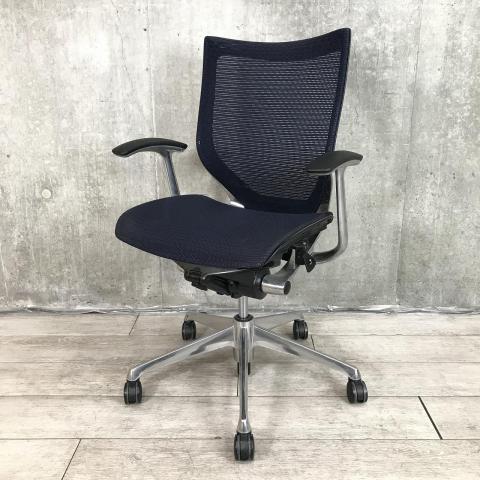 【中古】バロンチェア CP43AR-FDH4 オカムラ（okamura） 肘付ローバックチェア